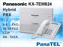 Malá telefonní ústředna Panasonic KX-TEM824